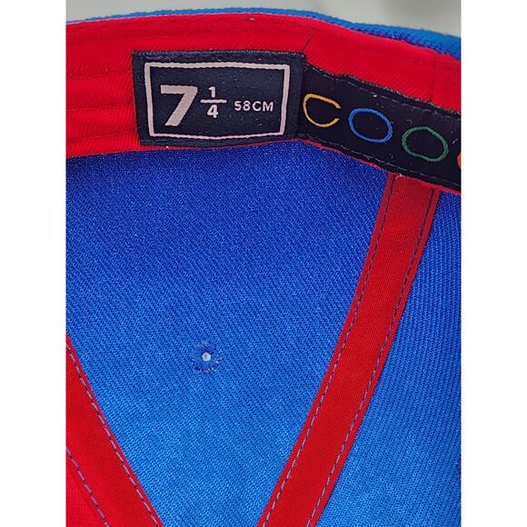 Coogi Hat Blue Red Cap Streetwear Urban Fashion Hip Hop Style Bold Size 7 1/4 - Picture 7 of 13